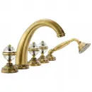 Смеситель на борт ванны Migliore Cristalia Swarovski ML.CRS-3780.BR