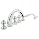 Смеситель на борт ванны Migliore Cristalia Swarovski ML.CRS-3780.CR