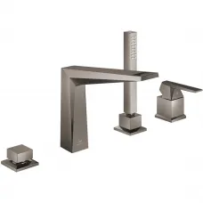 Смеситель на борт ванны Grohe Allure Brilliant 29523AL0 с душевым гарнитуром, темный графит матовый