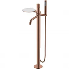 Смеситель напольный для ванны Boheme Stick Spirale 129-CB.4 медь матовая