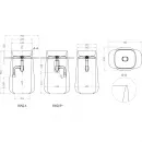Раковина Salini S-Sense Oriente Totem 1303101M 70x49 см, напольная, белый матовый