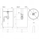 Раковина Salini S-Sense Armonia 01 130111GF 45x45 см, напольная, покраска по RAL глянец полностью