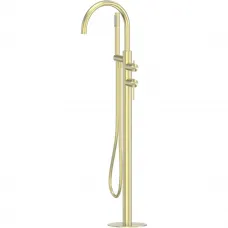 Смеситель напольный для ванны Abber Wasser Kreis 316 AF8115BG золотой матовый
