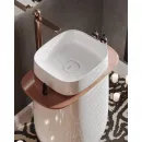 Раковина Salini S-Sense Oriente Totem 1303101GF 70x49 см, напольная, покраска по RAL глянец полностью