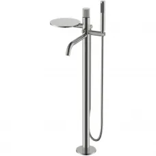 Смеситель напольный для ванны Boheme Stick Linea 129-NB.3 никель матовый