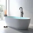 Смеситель напольный для ванны Aquatek Европа AQ1345MB черный матовый