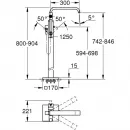 Смеситель напольный для ванны Grohe Allure 32754002