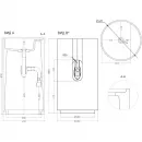 Раковина Salini S-Stone Armonia Top 01 130124MF 45x45 см, напольная, покраска по RAL матовый полностью