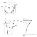 Раковина напольная 60x51 см Kerasan Aquatech 374101*1