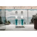 Раковина напольная 45x45 см Abber Kristall AT2702Aquamarin-H
