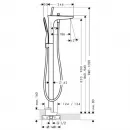 Смеситель для ванны Hansgrohe PuraVida 15473400