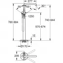 Смеситель напольный для ванны Grohe Essence 23491GN1