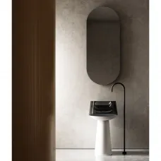 Раковина напольная 50x50 см Abber Kristall AT2706White-Onyx