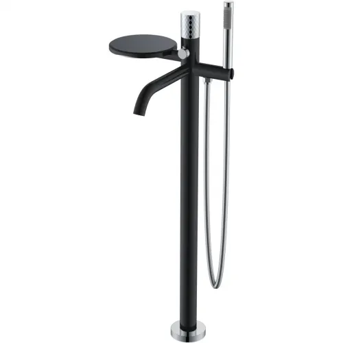 Смеситель напольный для ванны Boheme Stick Diamond 129-BCR