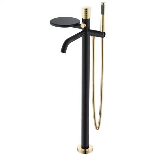 Смеситель напольный для ванны Boheme Stick Diamond 129-BG