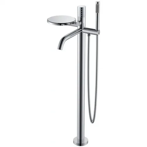 Смеситель напольный для ванны Boheme Stick Diamond 129-CRCR