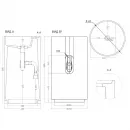 Раковина напольная 45x45 см Salini S-Stone Armonia Top 01 130124M