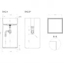 Раковина-чаша Salini S-Stone Armonia Square 01 130521M 46x46 см, напольная, белый матовый
