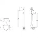 Смеситель напольный для ванны Aquatek Бетта AQ1145CR хром