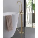 Смеситель напольный для ванны Abber Wasser Kreis AF8115G золотой матовый
