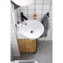 Тумба с раковиной дуб балтийский 45x45 см Aqwella Porto POR0104DB + 4640021061435