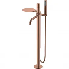Смеситель напольный для ванны Boheme Stick Linea 129-CB медь матовая