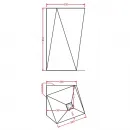 Раковина напольная 52x52 см Artceram Sharp OSL008 01 00 bi