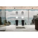 Раковина напольная 45x45 см Abber Kristall AT2701Onyx-H