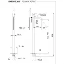 Смеситель напольный для ванны Remer X Style X08BO