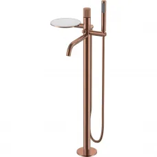 Смеситель напольный для ванны Boheme Stick Linea 129-CB.3 медь матовая