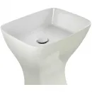 Раковина Migliore Lavabi Quadra 32083 50x42 см, напольная, белый глянец
