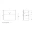 Тумба Rovere Rustico 99,6 см BelBagno Acqua ACQUA-1000-2C-PIA-RR
