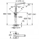 Смеситель напольный для ванны Grohe Allure Brilliant 23119001