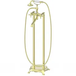 Смеситель напольный для ванны Wonzon & Woghand Retro WW-88649020-PG золотой