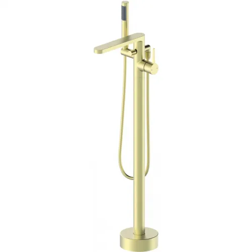 Смеситель напольный для ванны Wonzon & Woghand Stick WW-88649901-BG золотой матовый