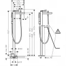 Смеситель напольный для ванны Hansgrohe Finoris 76445670