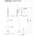 Смеситель напольный для ванны Remer X Style X08XV