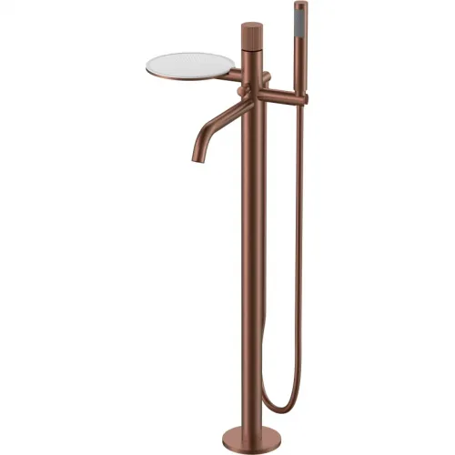 Смеситель напольный для ванны Boheme Stick Linea 129-BRB.3 бронза матовая