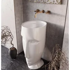 Раковина отдельностоящая слив в пол 45x51 Kerasan Artwork Moloco 4741K01