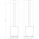 Ёршик Wonzon & Woghand Eclipse WW-9129-LG настенный, золотой