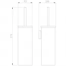 Ёршик Wonzon & Woghand Easy WW-8119 настенный, хром