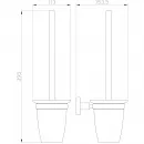 Ёршик Wonzon & Woghand Easy WW-8129 настенный, хром