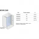 Душевая перегородка Riho Novik Z400 G003031120 115 см, профиль хром, стекло прозрачное