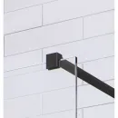 Душевая перегородка Radaway Modo X II Black 70 389274-54-01 69,5 см, профиль черный матовый, стекло прозрачное