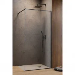 Душевая перегородка Radaway Modo F Brushed GunMetal II 120 10409124-92-01 профиль оружейная сталь матовый, стекло прозрачное