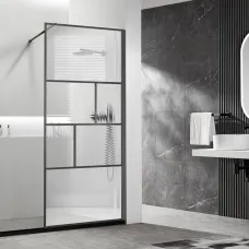 Неподвижная перегородка 100 см Vincea Walk-In HC Art VSW-1HC100CFGM прозрачное/рифленое