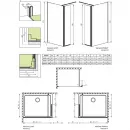 Неподвижная перегородка Radaway EOS II Walk-in 80 Left 13799500-01L прозрачное