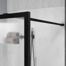 Душевая перегородка Vincea Walk-In HP Art VSW-1HP700FLB 70 см, профиль черный матовый, стекло рифленое