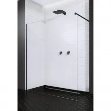 Душевая перегородка Radaway Modo X II Black 60 389264-54-01 59,5 см, профиль черный матовый, стекло прозрачное