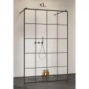 Неподвижная перегородка Radaway Modo X I Black Factory 140 388344-54-57 прозрачное